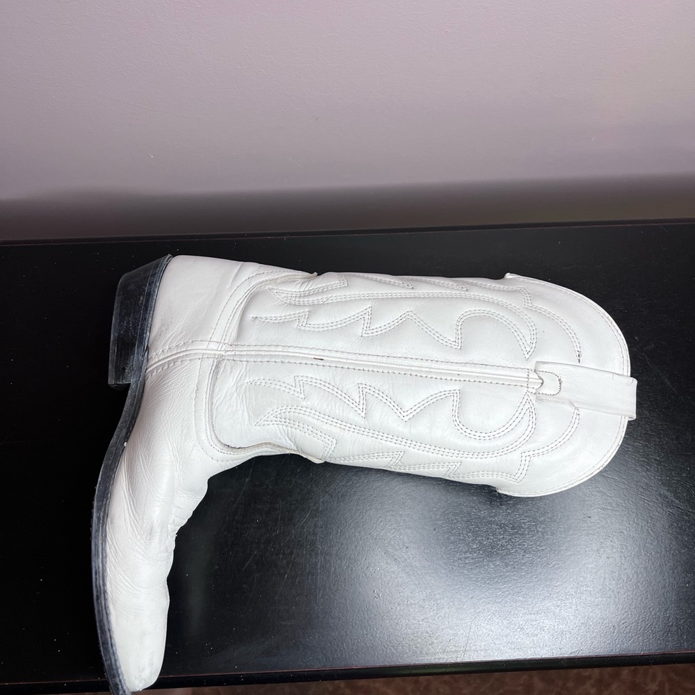 Vittorio Ricci White Cowgirl Boots 6M - Picture 5 of 16